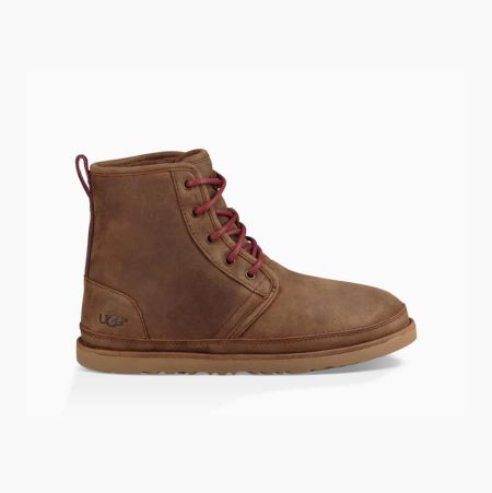 UGG Harkley Weather Brown Lace-up Boots for Men (BYMP03248)